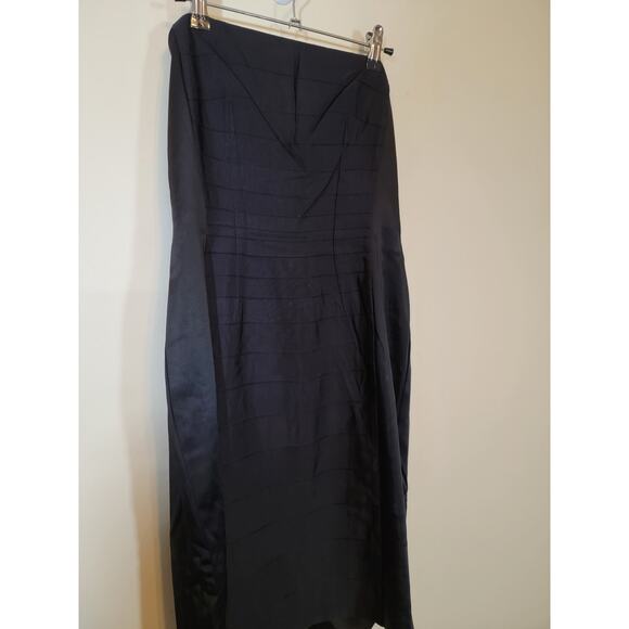 Ann Taylor Women's Strapless A Line Mini Cocktail Dress Fully Lined Black Size 6 - Picture 3 of 8